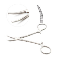 Halstead Mosquito Forceps Curved 1x2 Teeth 5"
