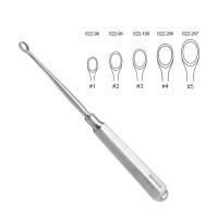 Piffard Dermal Curette 5 1/2" 4mm Oval Size 2