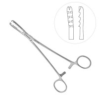 Walton Cartilage Clamp 8" Curved Up