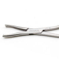 Dingman Forceps 7 1/2" Angular Delicate Serrated Jaws 2x2 Sharp Teeth