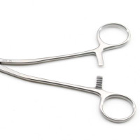 Dingman Forceps 7 1/2" Angular Delicate Serrated Jaws 2x2 Sharp Teeth