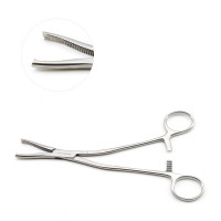 Dingman Forceps 7 1/2" Angular Delicate Serrated Jaws 2x2 Sharp Teeth