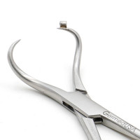 Bone Reduction Forcep 5 1/2" Curved With Guide .047" (1.2mm) Maximum Opening 12mm