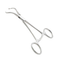 Bone Reduction Forcep 6 3/4" Curved With Guide .045" (1.1mm) Maximum Opening 18mm