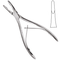 Jansen Rongeur 7" Straight 4mm Single Action