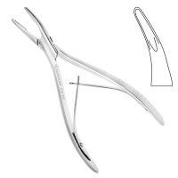 Reiner Rongeur 7" Curved 4mm Single Action