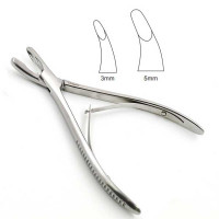 Luer Rongeur 6" Curved 5mm Single Action