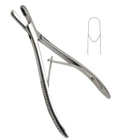 Luer Rongeur 6 3/4" Straight 8mm Single Action