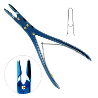 Ruskin Rongeur 7 1/2" 4mm Jaw Double Action Blue Coated
