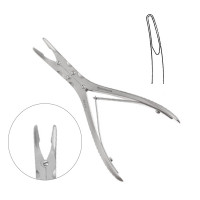 Kleinert Kutz Rongeur 6" Slightly Curved 2mm Double Action