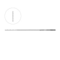 Drill Bit SQC 6 1/2"  4 Flutes Diameter 3.2mm Maximum Inside Diameter 1.75mm Cannulated 40mm Flute Length