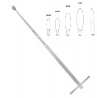 Bone Curette 15" Straight Knurled T Handle 11x20mm