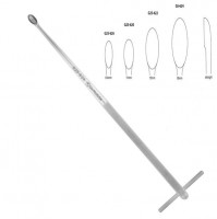 Bone Curette 15" Straight Knurled T Handle 18x34mm
