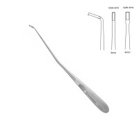 Caspar Bone Curette 10 1/2" Angled Toothed 3mm Square Fenestration Sharp Blunt