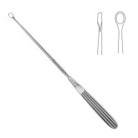 Semmes Ring Curette 9" Straight 5x7mm Sharp Blunt