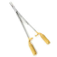 NeoGrip Quick Release Chromosome Surgical Halsey Needle Holder 5" Smooth Tungsten Carbide