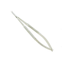 Micro Surgery Scissors Round Handle Curved 7 1/8"
