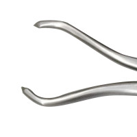 Pointed Fracture Reduction Clamp 5 1/2" Curved Left and Straight Right with Small with Ratchet