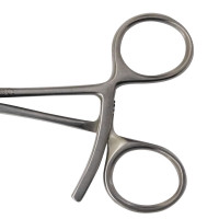 Pointed Fracture Reduction Clamp 5 1/2" Straight Left and Curved Right with Small with Ratchet