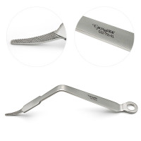 Bent Hohmann Retractor for Gluteus Medius Length: 11.5"  Blade Width: 19mm