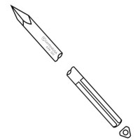 Steinmann Pin Single Trocar 3 Shank 9" 3.2mm 1/8" pkg/6