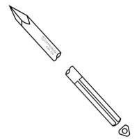 Steinmann Pin Single Trocar 3 Shank 9" 4.5mm 0.177" pkg/6