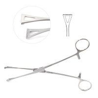 Collin Duval Lung Grasping Forceps 8" Wide Jaws 1"