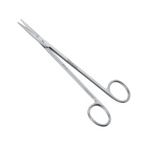 Kelly Ganglion Scissors Curved 6 1/4" - Sharp Points One Serrated Blade