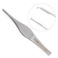 Ferris Smith Tissue Forceps Serrated Platform Tips with 1x2 Teeth Size 7"