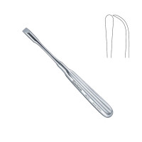 Adson Elevator 6 1/2” 6mm Blunt Curved