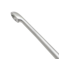 Brun Curette Hollow Handle Straight Shaft Oval Cup 8” #4 (6.1mm)