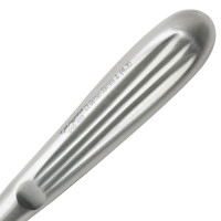 Brun Curette 8” Hollow Handle Angled Shaft Oval Cup #1 (4.3mm)