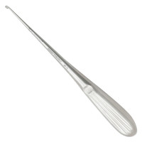 Brun Curette 8” Hollow Handle Angled Shaft Oval Cup #5 (6.7mm)