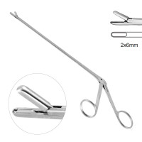 Decker IVD Rongeur 6" Straight 2x6mm With Opening Latch