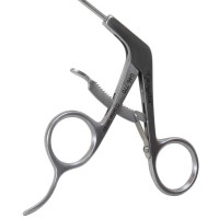 Grasper Mini Straight Tip 2.75mm 15° Up Curved jaw Shaft with Handle