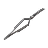 Debakey Bulldog Clamp Cross Action Curved 7.5cm 2cm Tip