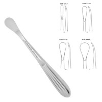 Periosteal Elevator Straight 7 1/4" Curved Sharp Edge 1" Hollow Handle