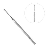 McGlamry Bullneck 5" 4mm Without Hole Curette No 4