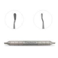 Miller Colburn Bone File #1 Double Ended Downcutting 7" Straight Oval Serrated 5mm-7mm