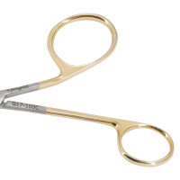 Gillies Needle Holder One Large Offset Ring Tungsten Carbide Curved Tip