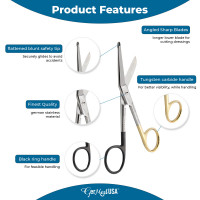 Lister Bandage Scissors Super Sharp Tungsten Carbide